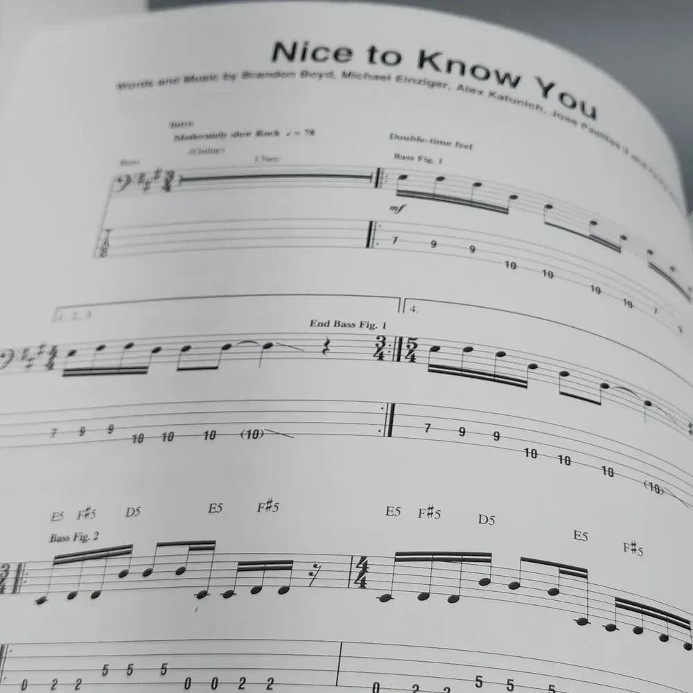 Incubus Morning View Bass Tab Recorded Versions